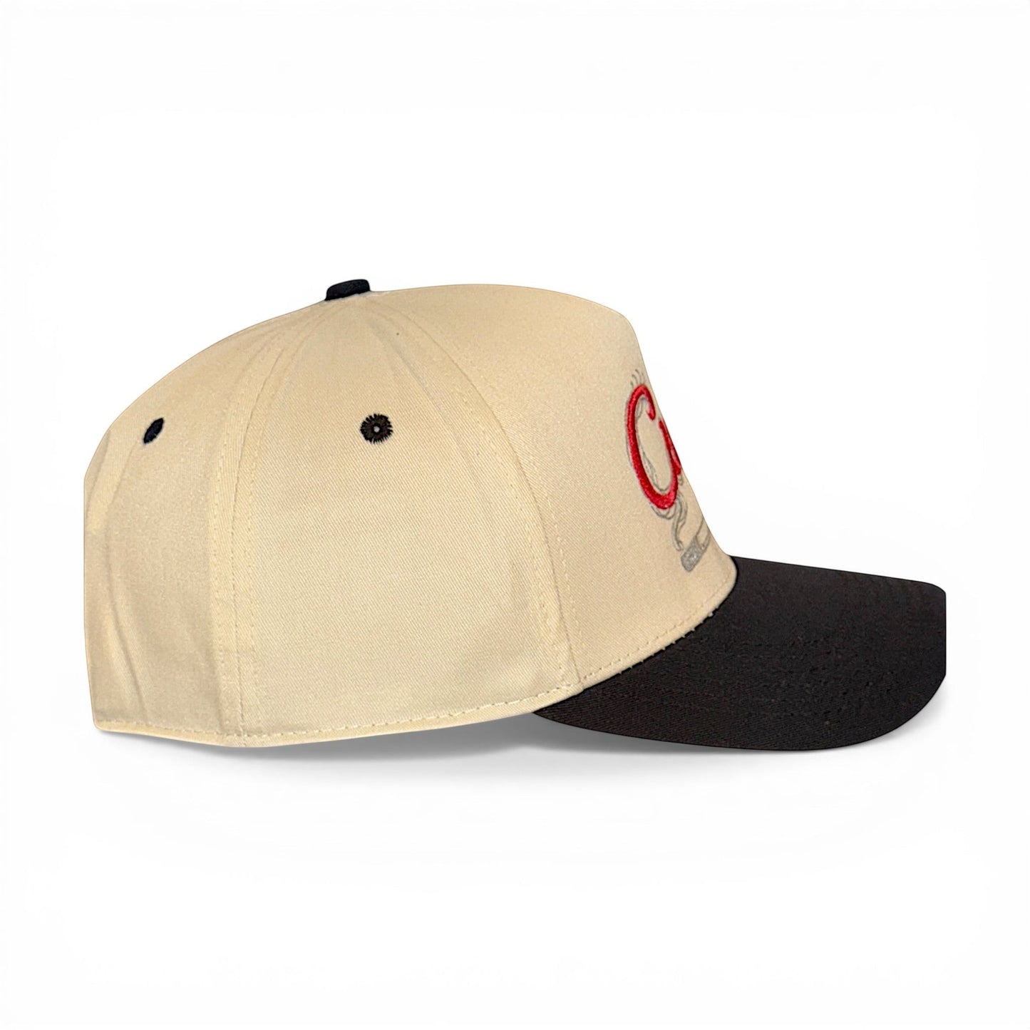 Curt Cig Smoke – detail view – Mad Capper embroidered hat