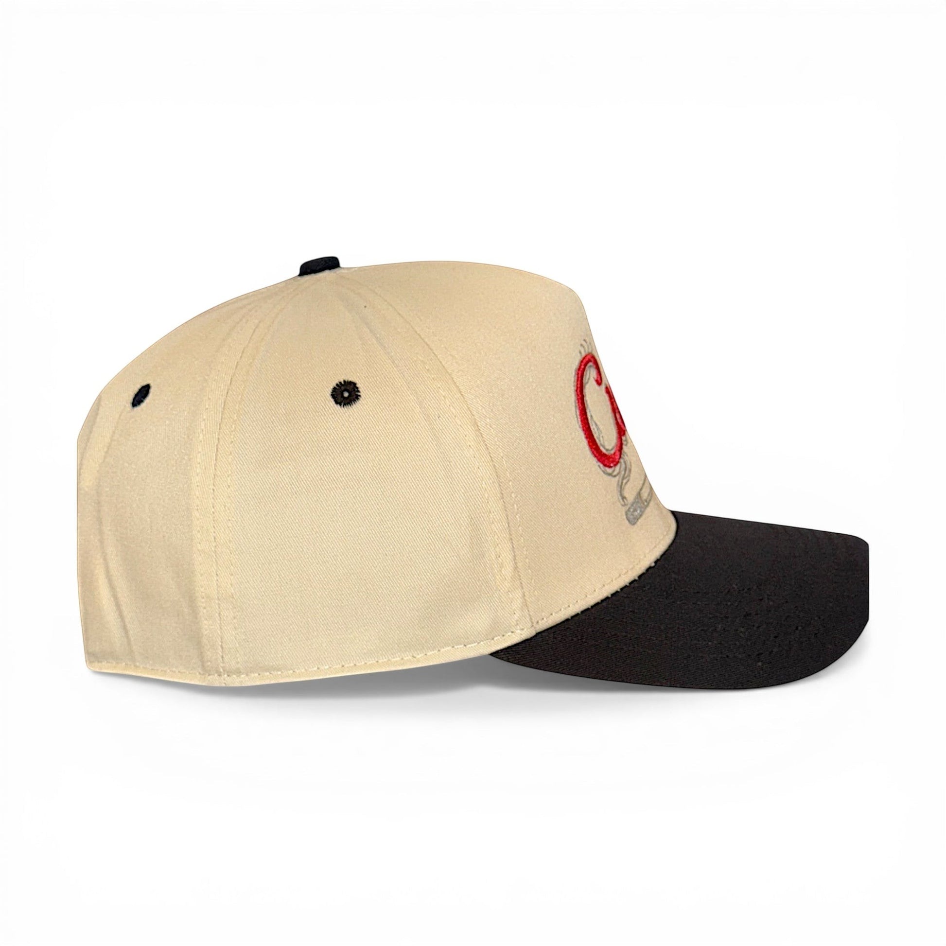 Curt Cig Smoke – detail view – Mad Capper embroidered hat