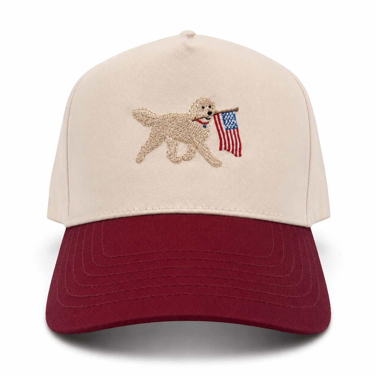 Star Spangled Doodle Hat - Classic Tan Wine