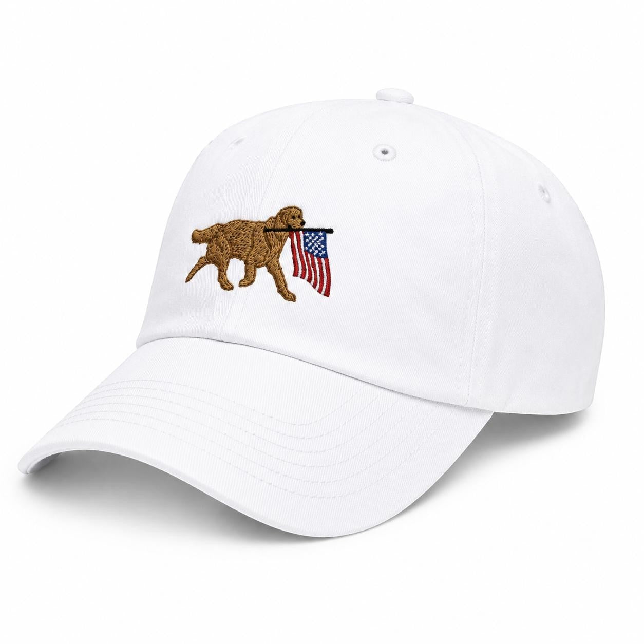 American Retriever Hat - White Baseball Hat