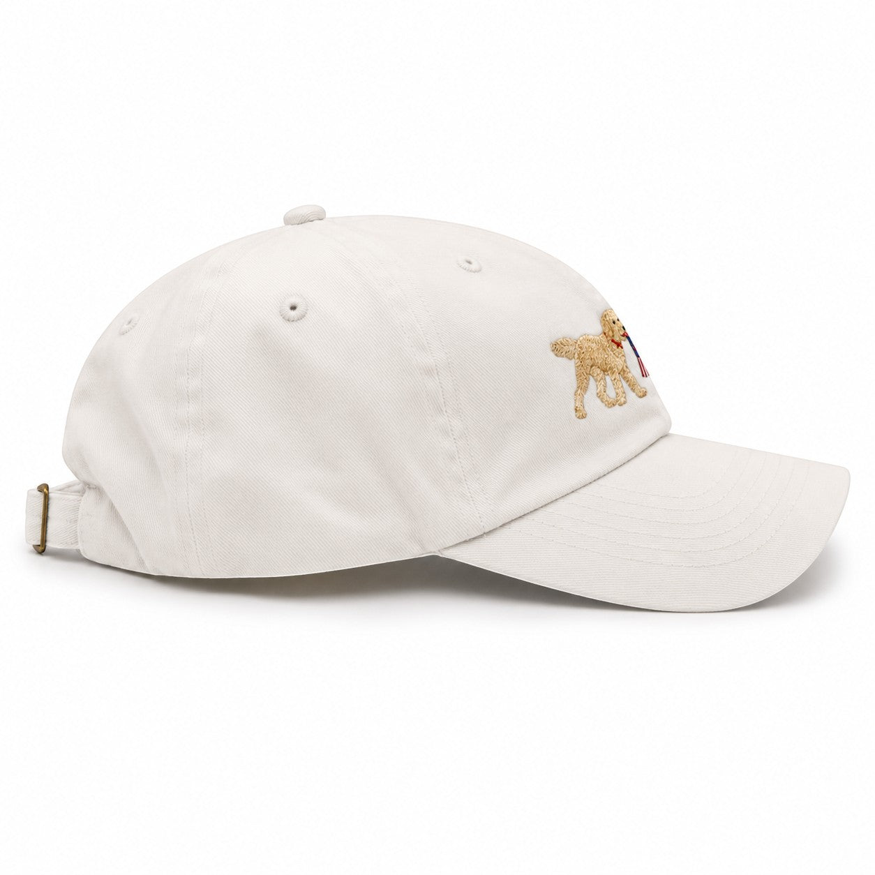 Star Spangled Doodle Hat - Baseball White - side