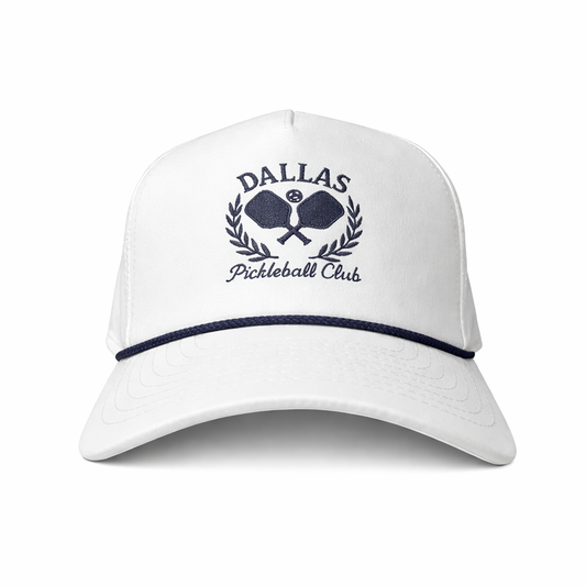 Dallas Pickleball Club Hat – Embroidered 5-Panel Rope Cap