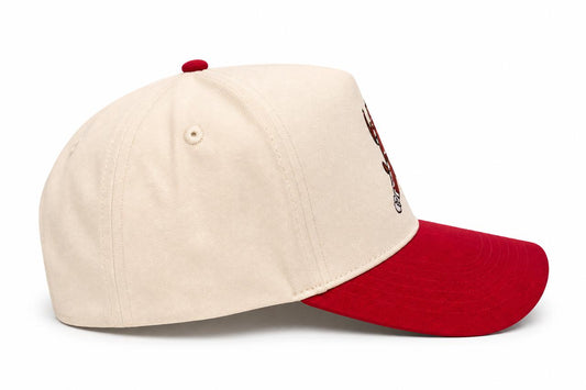 The Knuckle Hog Hat – Embroidered Wild Hog Pitcher | Snapback Cap – Side view