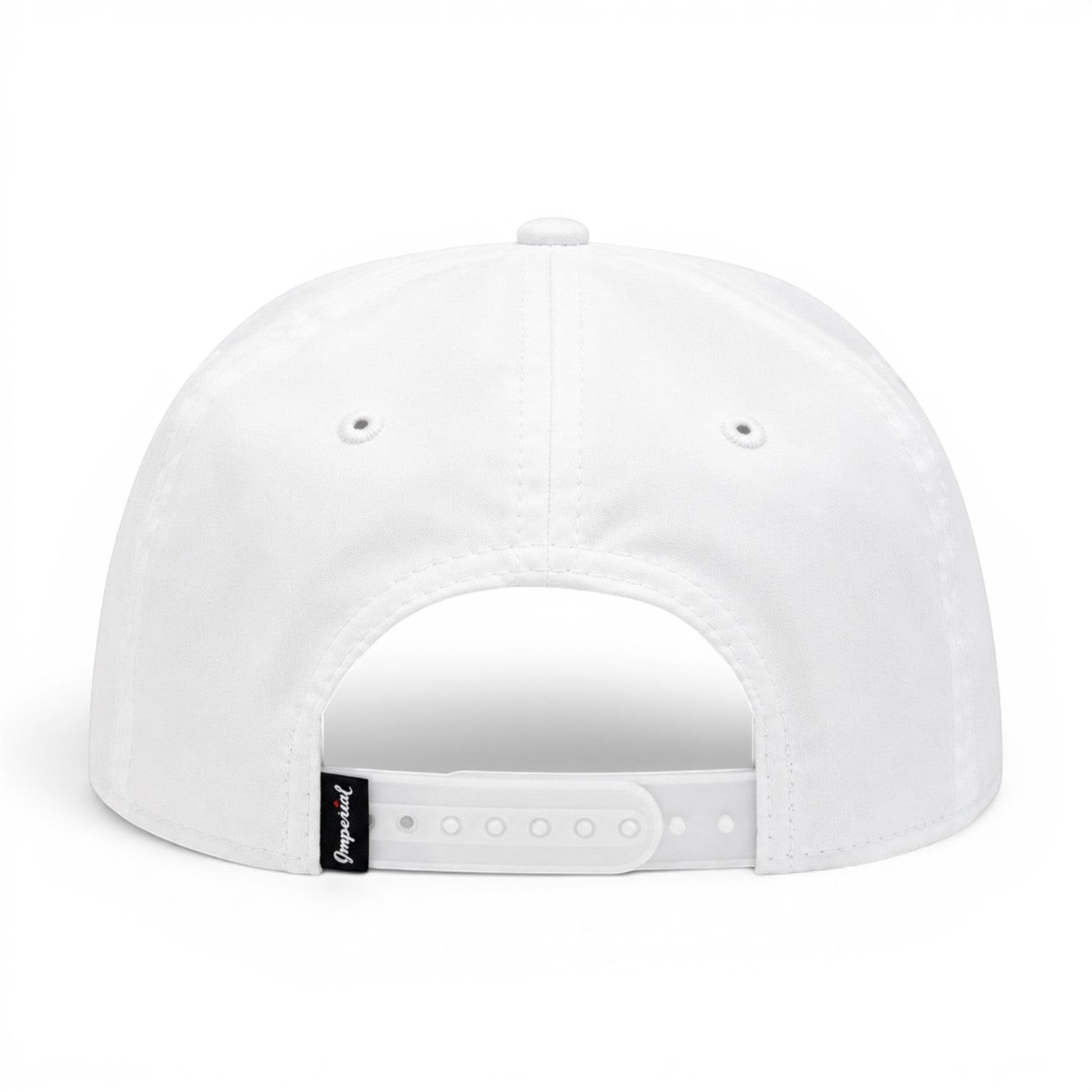 Mad Capper Star Spangled Doodle white Imperial snapback hat with red, white & blue rope detail and adjustable snapback.